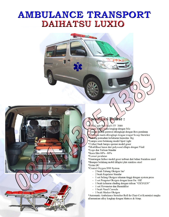 Spesifikasi Mobil Ambulance Daihatsu Luxio 