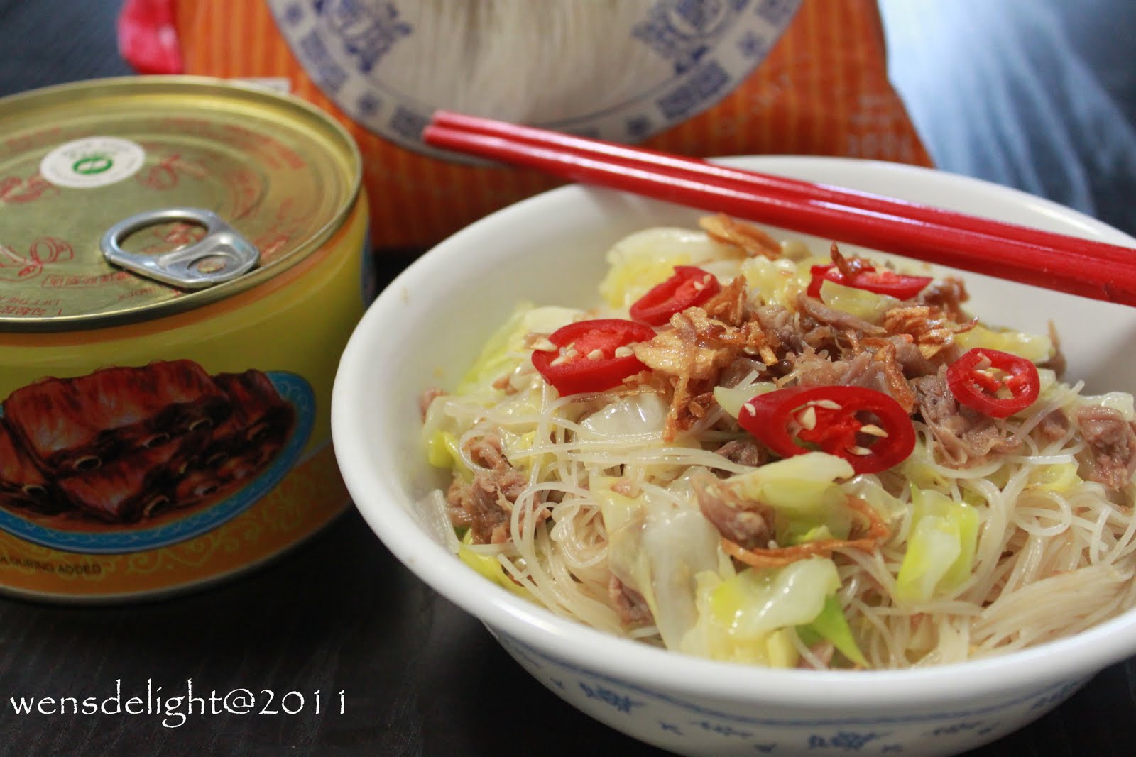  : Heritage Food Trail  Fried Beehoon w/Canned Stewed Pork Chops