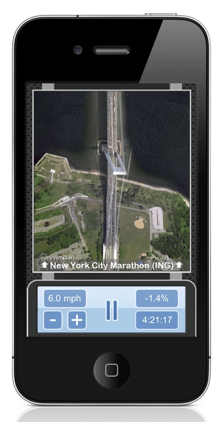 The app uses Google Maps satellite images of any 