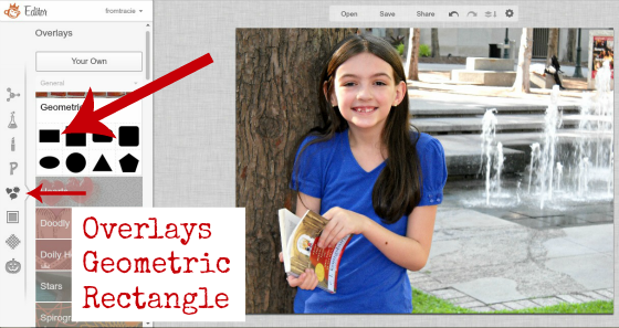 From Tracie How To Use Overlays To Highlight Your Text On Pictures - step 1