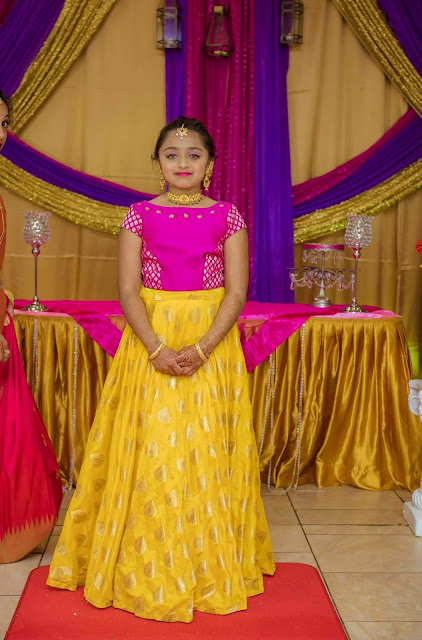 Big Girl in Yellow Benaras Lehenga