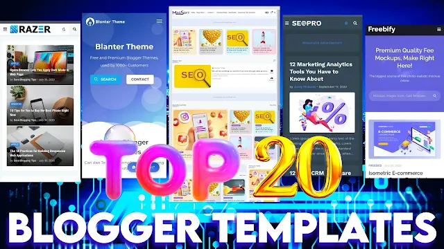 World's top 20 premium blogger template Free download