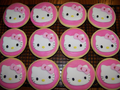 Birthday Cake Cookies on Plumeria Cake Studio  Hello Kitty Cookie Favors