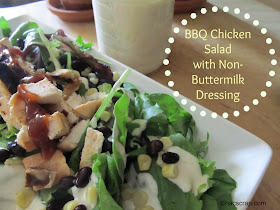 BBQ Ranch Chicken Salad with Non-Buttermilk Ranch Dressing
