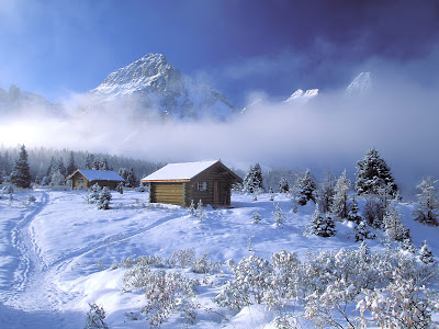 cabana deiarna peisaj superb de iarna