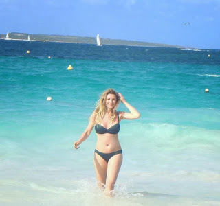 Gina Heisser Black Bikini Saint Martin Caribbean