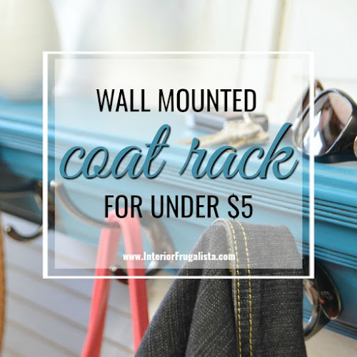 Wall Mounted Coat Rack For Under $5!