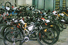 Exposición de bicis robadas en Madrid