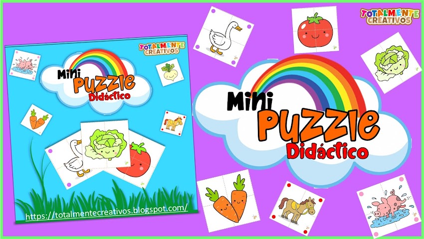 Haz Tu Propio Mini Puzzle Didáctico-Totalmente Creativos