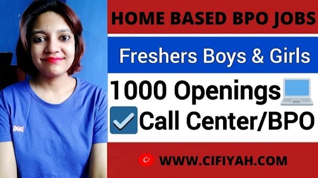 HOME BASED BPO JOBS FOR FRESHER