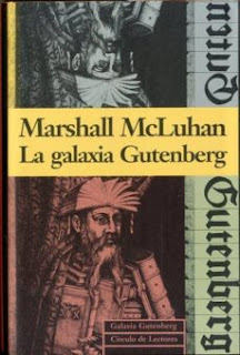 Portada del libro 'La galaxia Guternberg' en la que se ve un grabado de Gutenberg