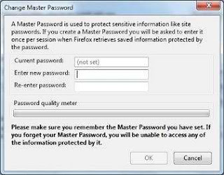 Firefox Change Security Password