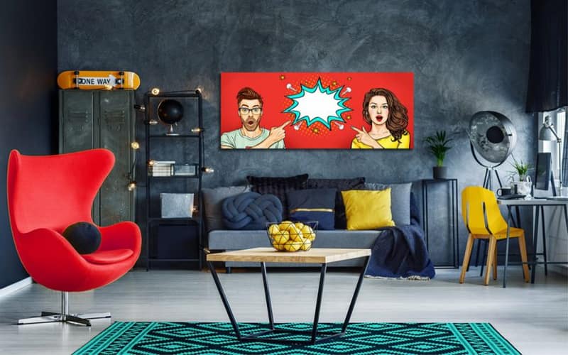 Phong Cách Pop Art Trong Nội Thất Sự Kết Hợp Đầy Màu Sắc