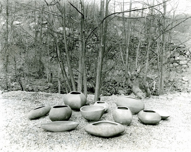 A collection of pots by Karen Karnes, ca. 1950s