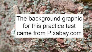 The background graphic for this practice test came from Pixabay.com