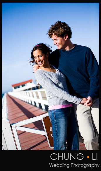 engagement portrait embarcadero baker beach