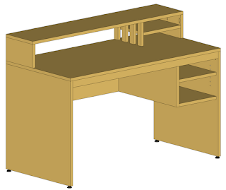 computer desk woodworking plans free