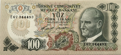 100 Yuz Turk Lirasi banknote