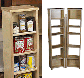 pantry swing shelves