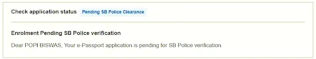 pending sb police clearance