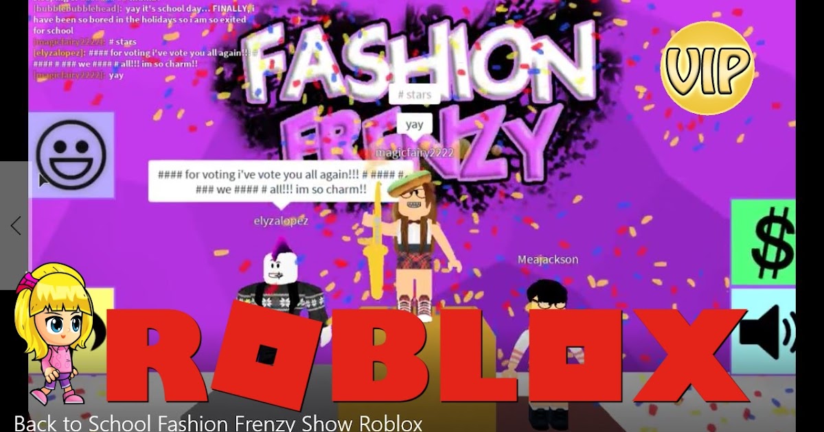 Chloe Tuber Roblox Vip Fashion Frenzy Category Back To School Gamelog - fashion frenzy roblox