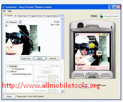 Sony Ericsson Themes Creator Latest Version V4.16 (English) Free Download