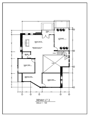 Gambar Rumah Tinggal on Wong Sipil Karo Arsitek  Contoh Gambar Kerja Rumah Minimalist 2 Lantai