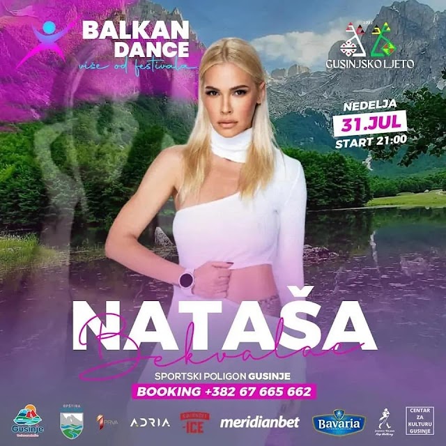 Spektakl u najavi: Koncert Nataše Bekvalac u nedjelju veče u centru Gusinja