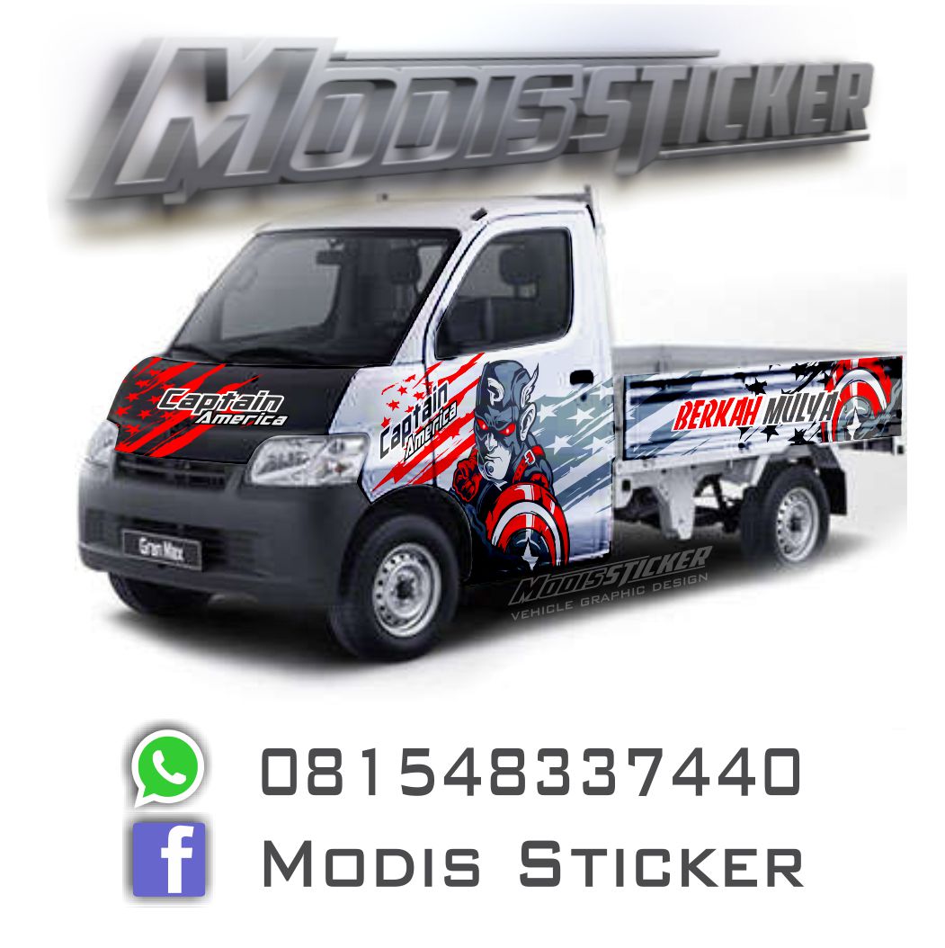 Grandmax Pickup Stickercutting Sticker Grandmax Pick Upwrapping