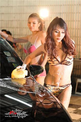 สาวสวย เซ็กซี่ ล้างรถ คาร์แคร์ Sexy Car Care