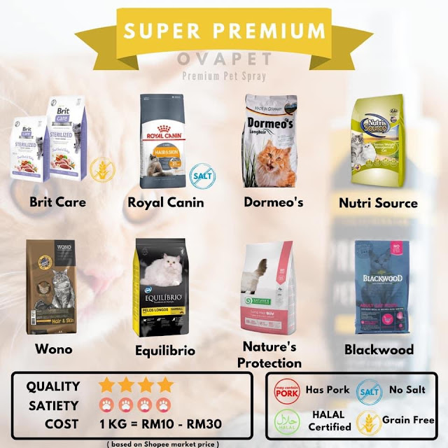 MAKANAN KUCING SUPER PREMIUM TERBAIK !