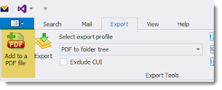 MailDex can append Outlook email to an existing PDF document.