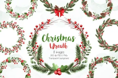 Christmas Wreath Clipart