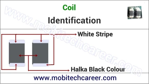 mobile phone repair me pcb circuit board motherboard per small parts - coil ki pahchan kaise kare | karya or khrabiya