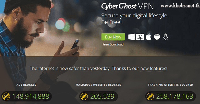 إضافة CyberGhost VPN