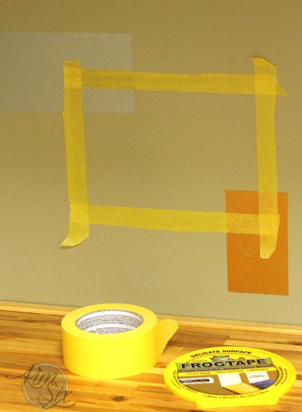 Stenciling over fresh paint