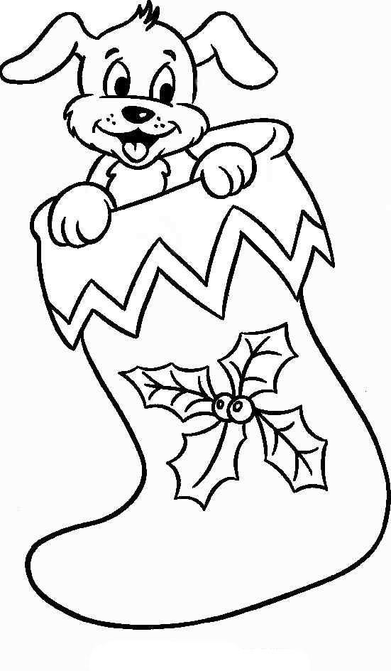 Coloring Pages Stocking 1