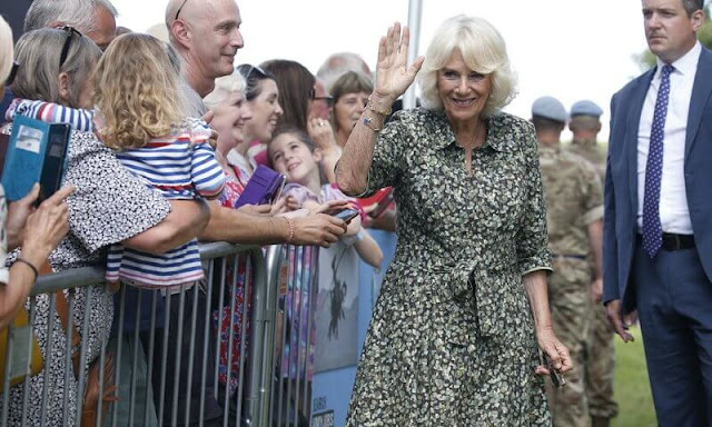 King Charles III and Queen Camilla attended the Sandringham Flower Show 2023 at Sandringham House in Norfolk