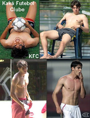 Kaka Shirtless AC Milan Football Hunk