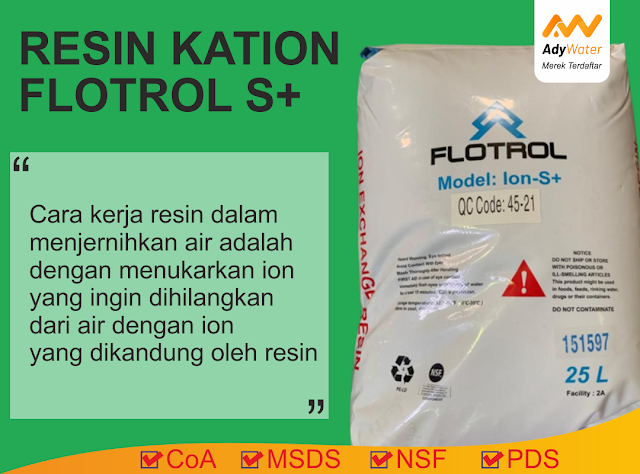 Resin Kation, Resin, Resin Softener, Resin Merek, Resin Pelunak Air, Resin Water Softening, Resin Water Softener, Resin, Cation, Cation Resin, harga resin kation flotrol S+, jual resin kation flotrol S+, jual resin softener, distributor resin softener, jual resin kation, resin untuk boiler, resin pelunak air, resin water softener