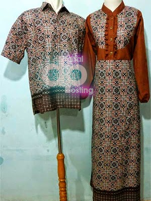  Model  Baju  Gamis  Batik Couple  Lebaran  Terbaru  2019