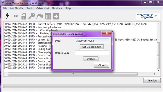 cara unlock bootloader sony experia via flashtool, cara ubl sony xperia dengan mudah  sarewelah.blogspot.com
