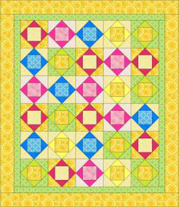 Square-in-a-Square Quilt Block Tutorial
