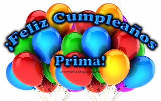 Feliz cumpleaños prima