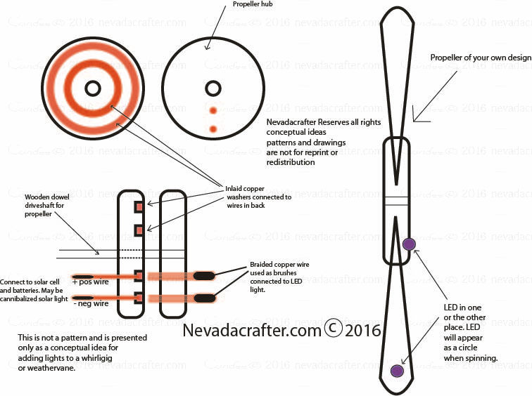 Free Patterns and ideas: Light up propeller concept for 