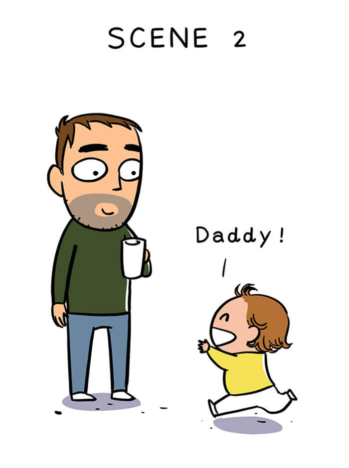 Hilarious Illustrations Depict How A Two-Year-Old Can Hurt Its Parents