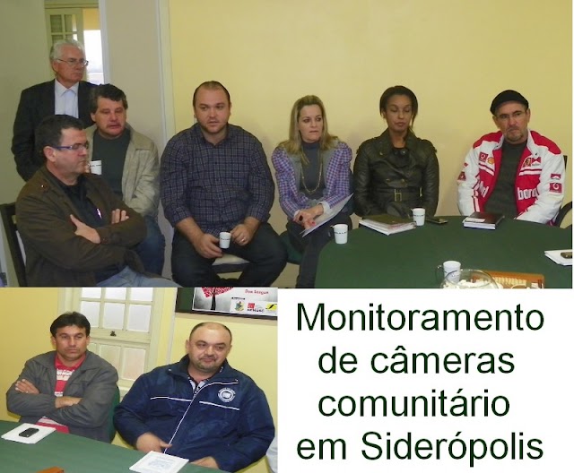 Siderópolis, monitoramento de câmeras comunitário