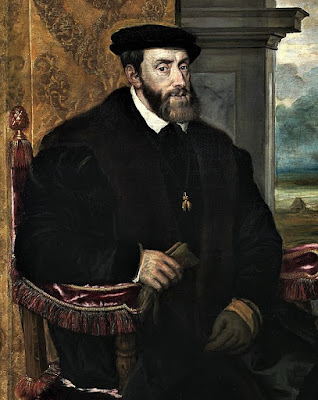 El emperador Carlos V. Tiziano. https://pinceladasdelpasado.blogspot.com