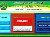 Aplikasi Nilai Raport MI tahun 2016/2017