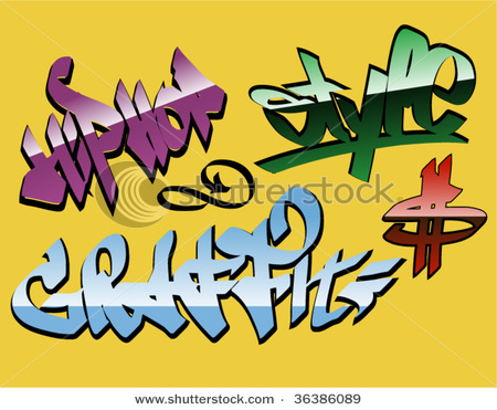 Graffiti LettersGraffiti Words Graffiti Words Vector